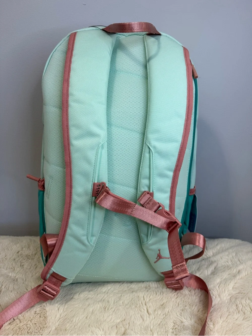 Jordan Teal, Light Blue & Pink Air Patrol Backpack